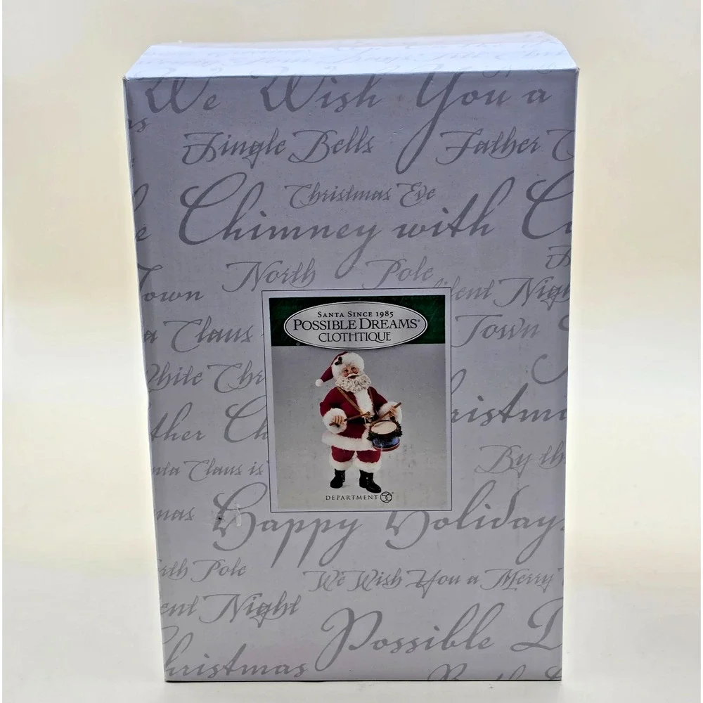Department 56 Little Drummer Boy Possible Dreams Clothique Santa 4025514D in Box